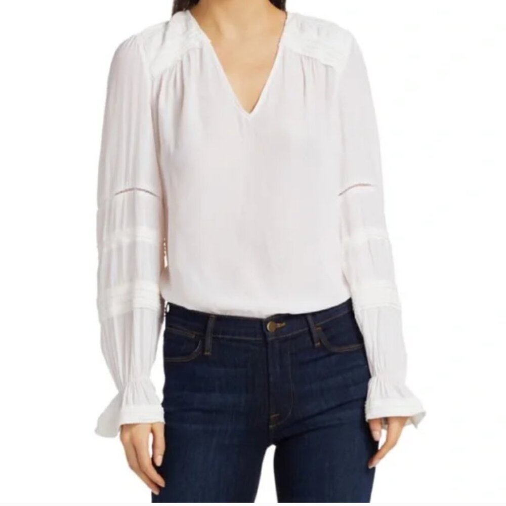 Ramy Brook Finn Blouse in Ivory (Size S)
